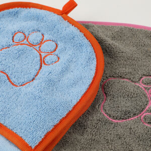 High-low fur pet pocket bath towel